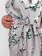 Сукня бузкова з квітковим принтом | 5502897 | фото 3
