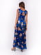 Сукня синя з квітковим принтом | 5502923 | фото 2