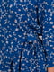 Комбінезон синій з квітковим принтом | 5502924 | фото 3