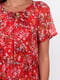 Сукня червона з квітковим принтом | 5502934 | фото 3