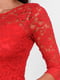 Сукня червона з квітковим візерунком | 5502946 | фото 3