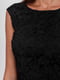 Платье черное с цветочным узором | 5502948 | фото 3