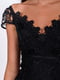 Платье черное с кружевом | 5502951 | фото 3