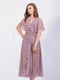 Платье розово-лавандового цвета с цветочным принтом | 5503829 | фото 3