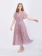 Платье розово-лавандового цвета с цветочным принтом | 5503829 | фото 5