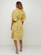 Платье желтое с цветочным принтом | 5504165 | фото 3