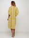 Платье желтое с цветочным принтом | 5504165 | фото 4
