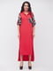 Сукня червона з квітковим принтом | 5504911