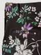 Штани чорні з квітковим принтом | 5507232 | фото 2