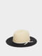Шляпа черно-бежевая | 5509190