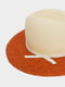 Шляпа оранжево-бежевая | 5509191 | фото 2