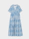 Сукня-сорочка синя в смужку | 5509517 | фото 4