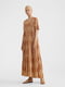 Сукня-сорочка коричнева в смужку | 5509518