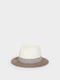 Шляпа бело-бежевая | 5442609