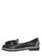 Туфли черные с анималистическим принтом | 5506968 | фото 2