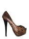 Туфли коричневого цвета с анималистическим узором | 5504150 | фото 3