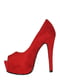 Туфлі червоного кольору з декором | 5510236 | фото 2