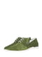 Туфлі зеленого кольору з перфорацією | 5499222