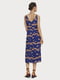 Сукня синя з квітковим принтом | 5510190 | фото 3
