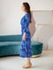 Сукня синя в принт | 5510836 | фото 2