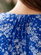 Сукня синя в принт | 5510836 | фото 8