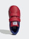 Кроссовки сине-красного цвета в принт и с логотипом | 5513725 | фото 2