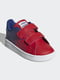 Кросівки синьо-червоного кольору в принт і з логотипом | 5513725 | фото 4