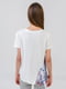 Блуза белая с принтом | 5510866 | фото 2