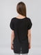 Блуза черная с принтом | 5510850 | фото 2