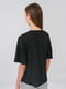 Блуза черная с принтом | 5510878 | фото 2