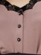 Блуза кольору пудри з мереживом чорного кольору | 5514343 | фото 4