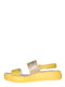 Босоніжки жовті з принтом | 5514859 | фото 2