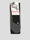 Шкарпетки лижні сіро-чорного кольору з логотипом | 5512641