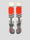 Шкарпетки лижні сіро-молочного кольору з логотипом | 5512648 | фото 2