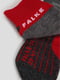 Шкарпетки лижні сіро-червоного кольору з логотипом | 5512790 | фото 3