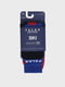Носки лыжные сине-красного цвета с логотипом | 5512903