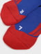 Шкарпетки лижні синьо-червоного кольору з логотипом | 5512903 | фото 3