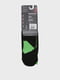 Шкарпетки лижні чорно-зеленого кольору з логотипом | 5512914 | фото 2