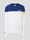 Джемпер бело-синий с логотипом | 5512856