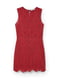 Сукня червона з візерунком-перфорацією | 5517398