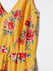 Платье желтое в цветочный принт | 5517434 | фото 2