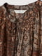 Платье коричневое в принт | 5517526 | фото 2