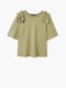Блуза цвета хаки | 5517634 | фото 4