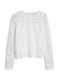 Блуза белая с узором | 5517677 | фото 2