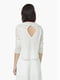 Блуза біла з візерунком | 5517677 | фото 3