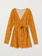 Блуза помаранчева в квітковий принт | 5517754
