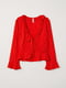 Блуза красная в крапинку | 5517756