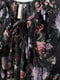 Блуза чорна в квітковий принт | 5517792 | фото 2