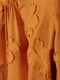 Блуза горчичного цвета с декором | 5519112 | фото 2