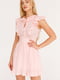 Платье розовое в принт | 5525502